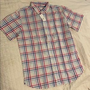Gap boys collared plaid shirt